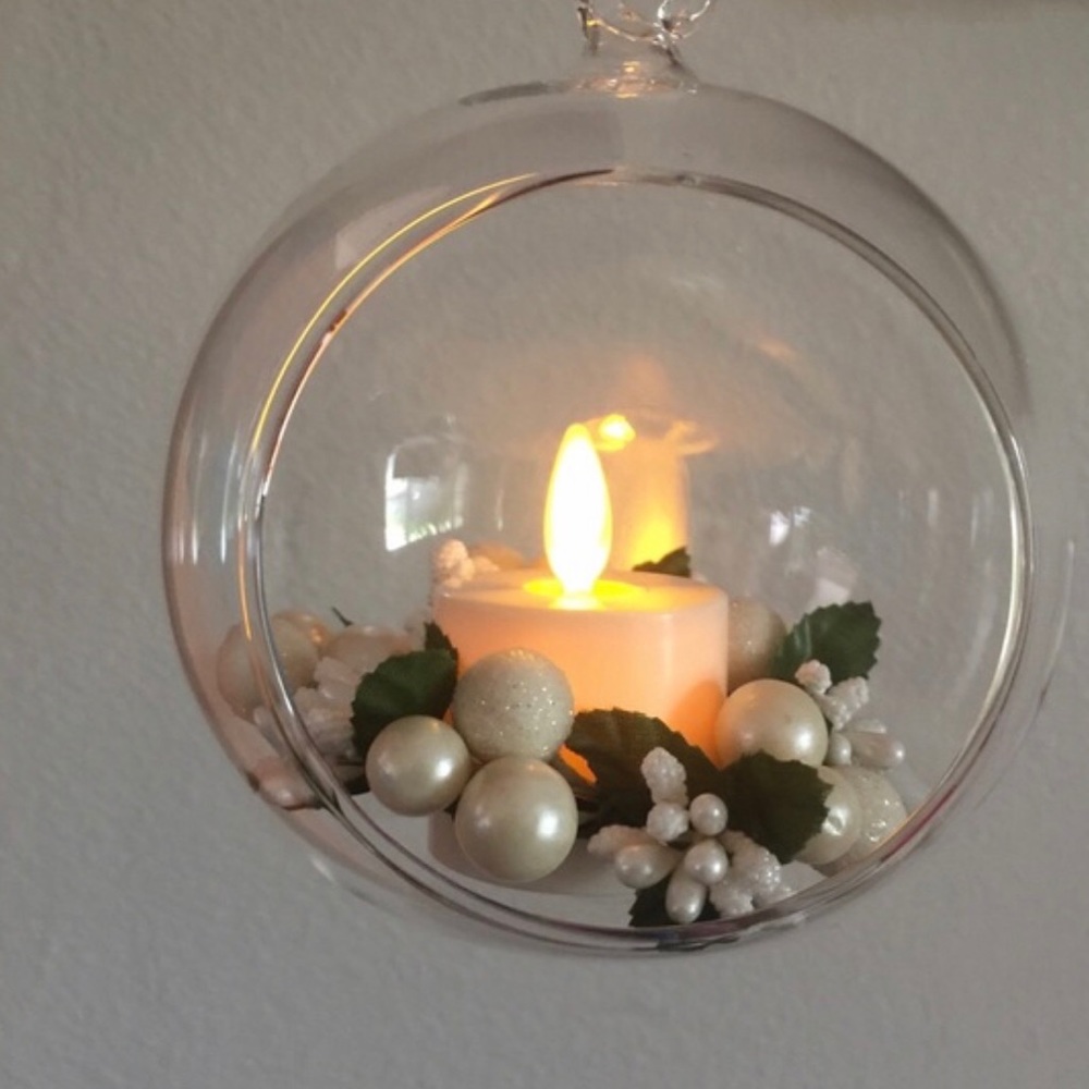 🕯Luminara🕯 Real Flame Effect Holiday Berry